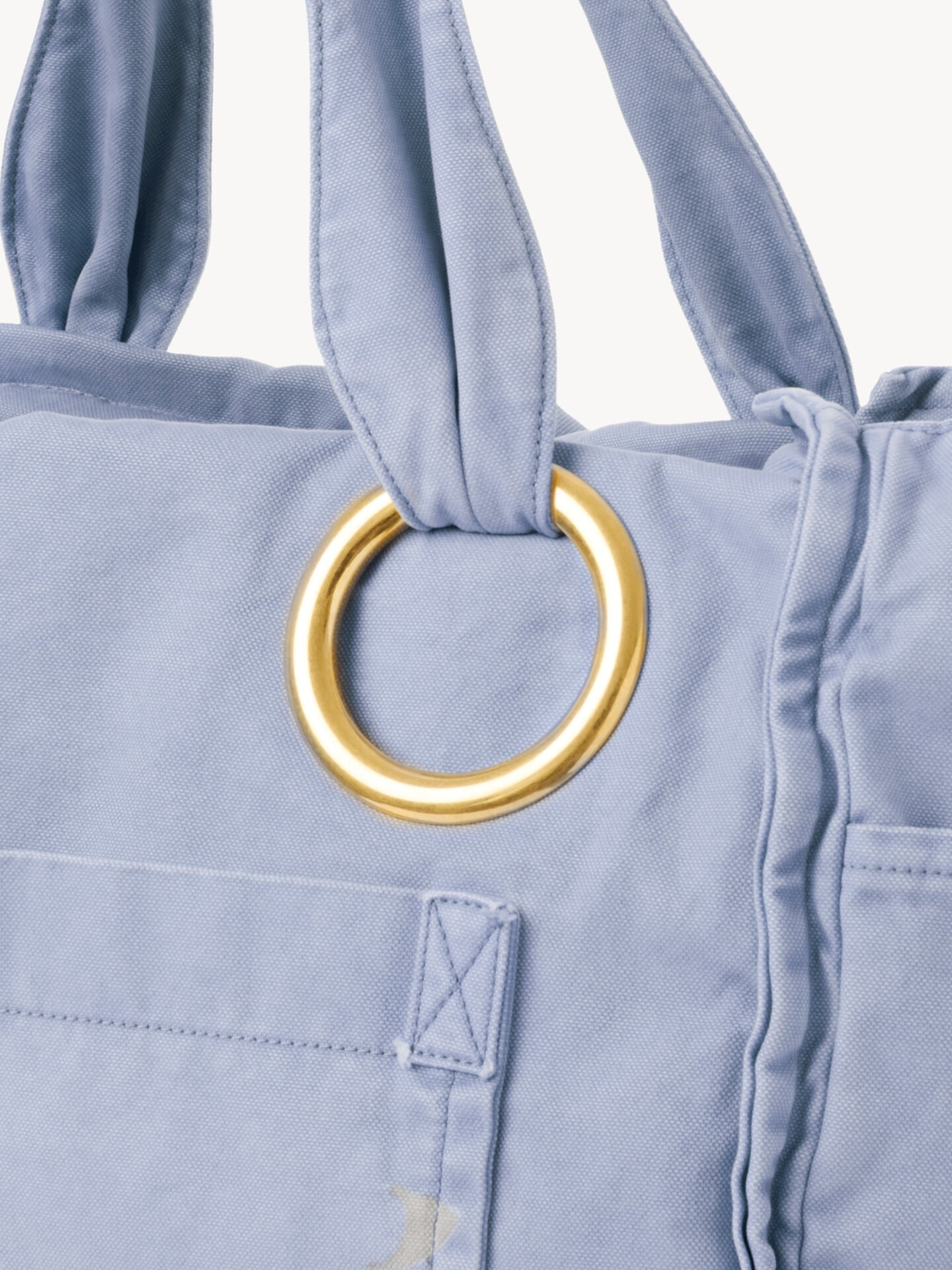 Large Chloé Plage tote bag in cotton - 6