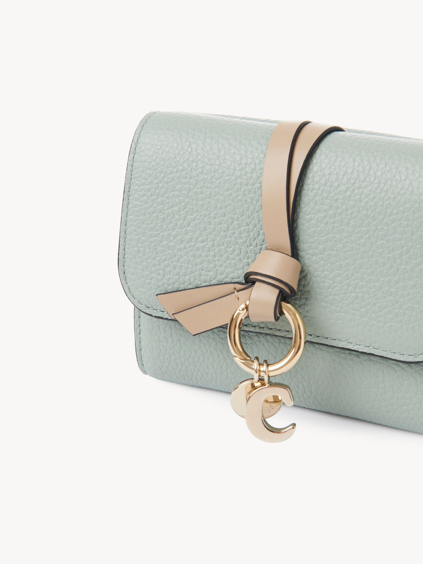 Small Alphabet tri-fold in grained leather - 6