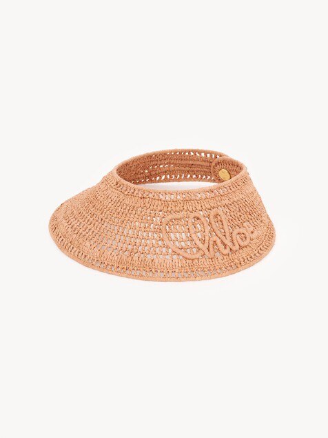 The Chlo&eacute; Raffia visor