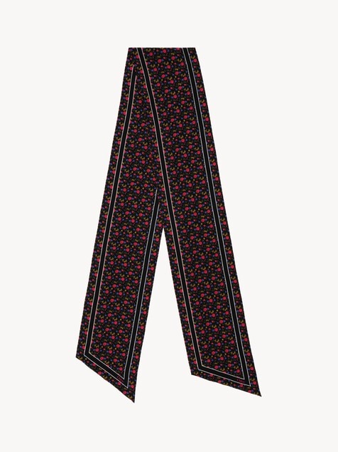 The Chlo&eacute; Folk bandeau scarf in silk cr&ecirc;pe