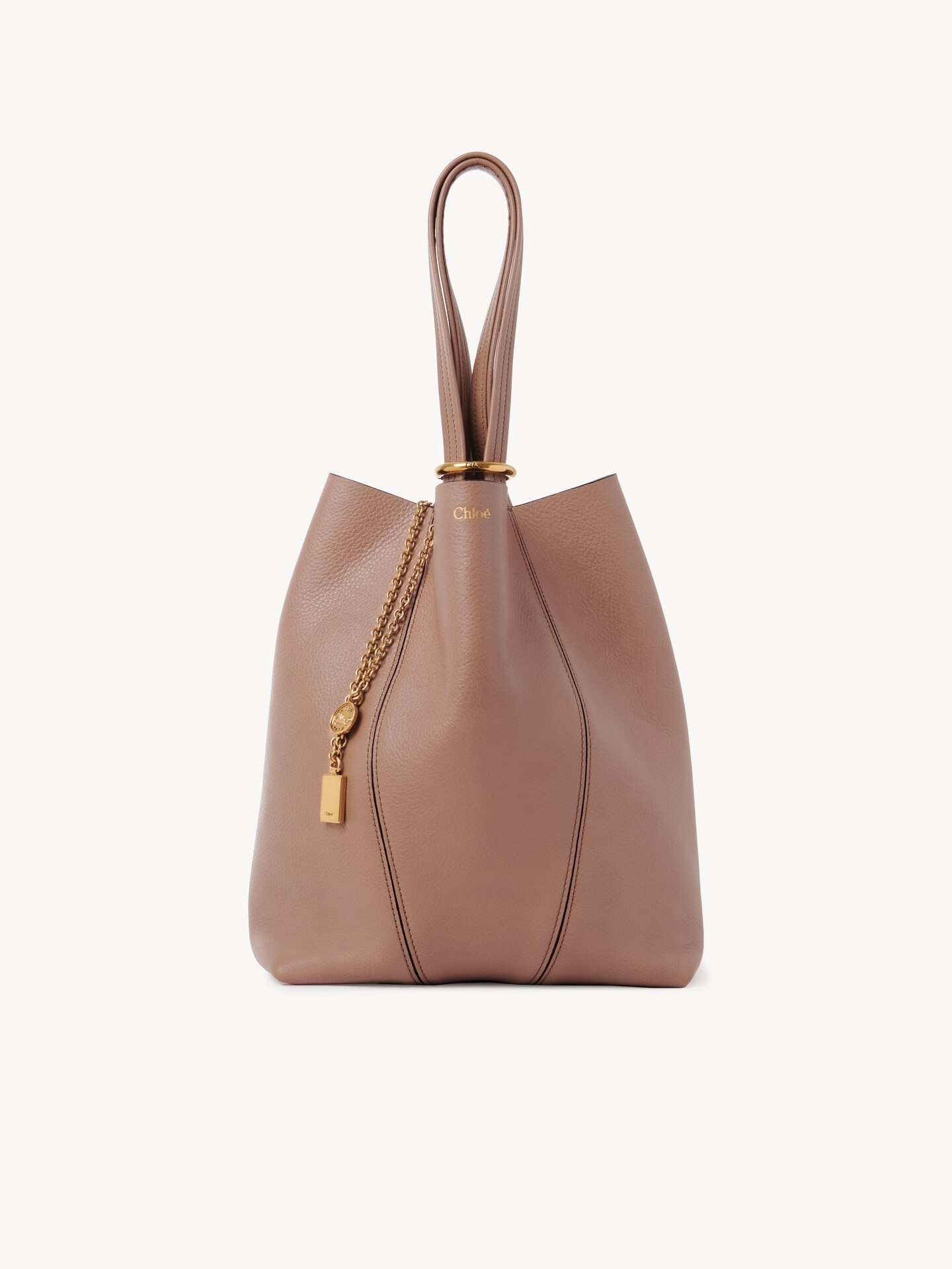 Chloé Spin tote bag in grained leather - 2