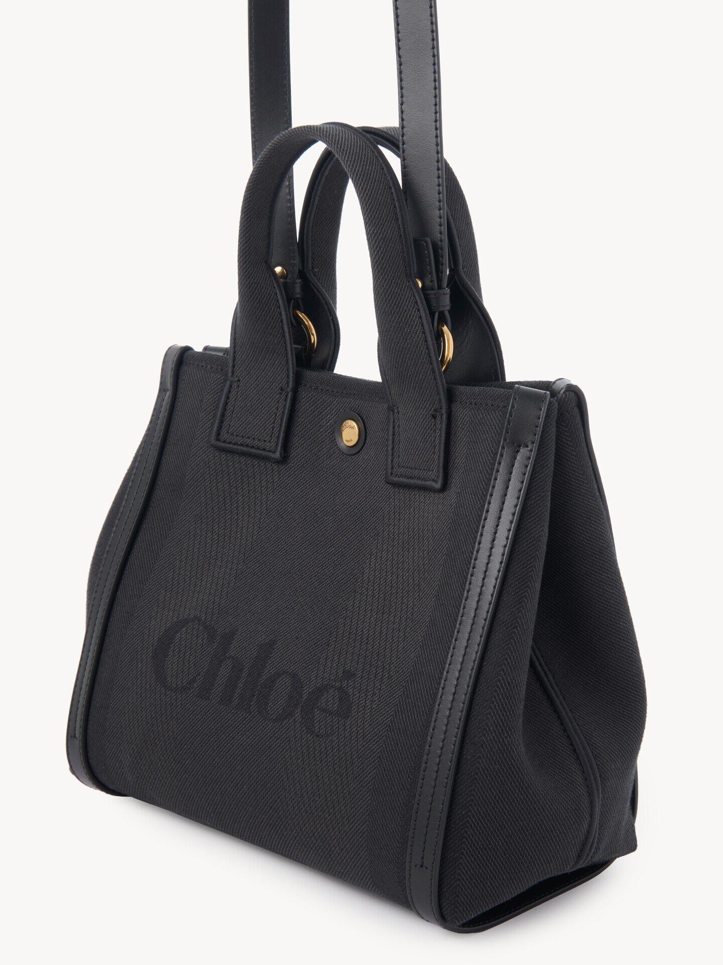 Bolso tote peque&ntilde;o Chlo&eacute; Carry de lona - 4