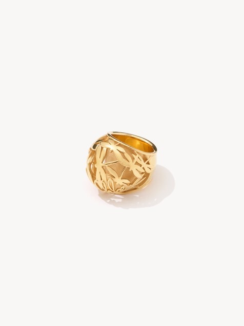 The Chlo&eacute; Gilded Cage ring