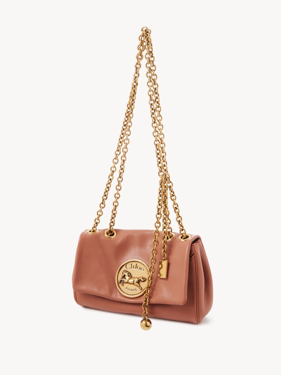 Bolso de hombro peque&ntilde;o Chlo&eacute; Heritage de cuero granulado - 6