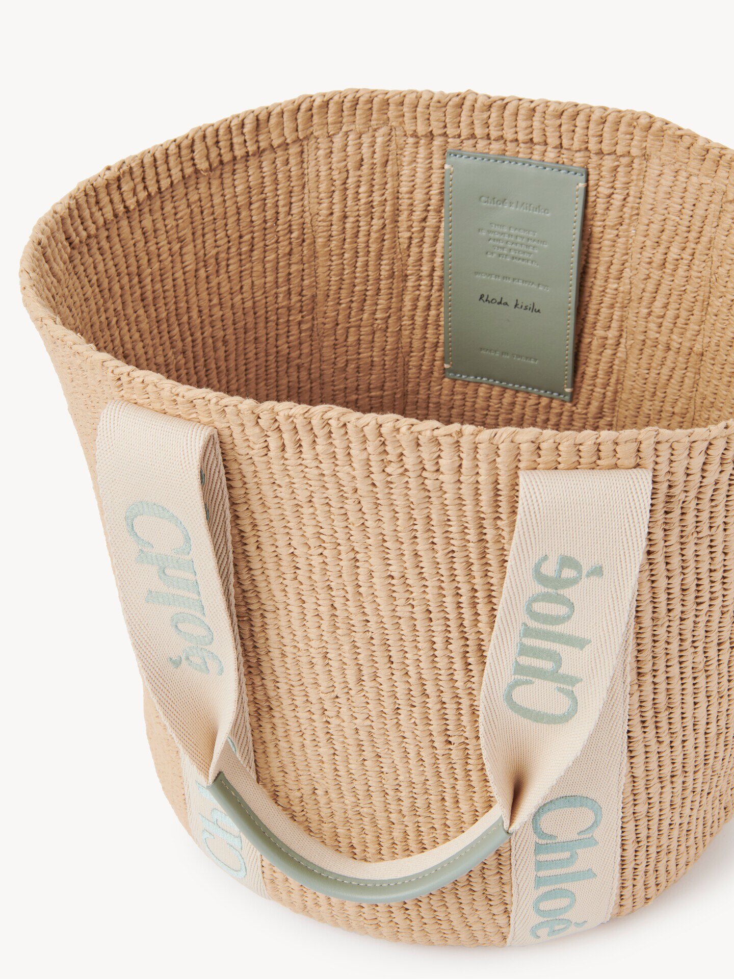Large Woody basket in natural fibres - 8