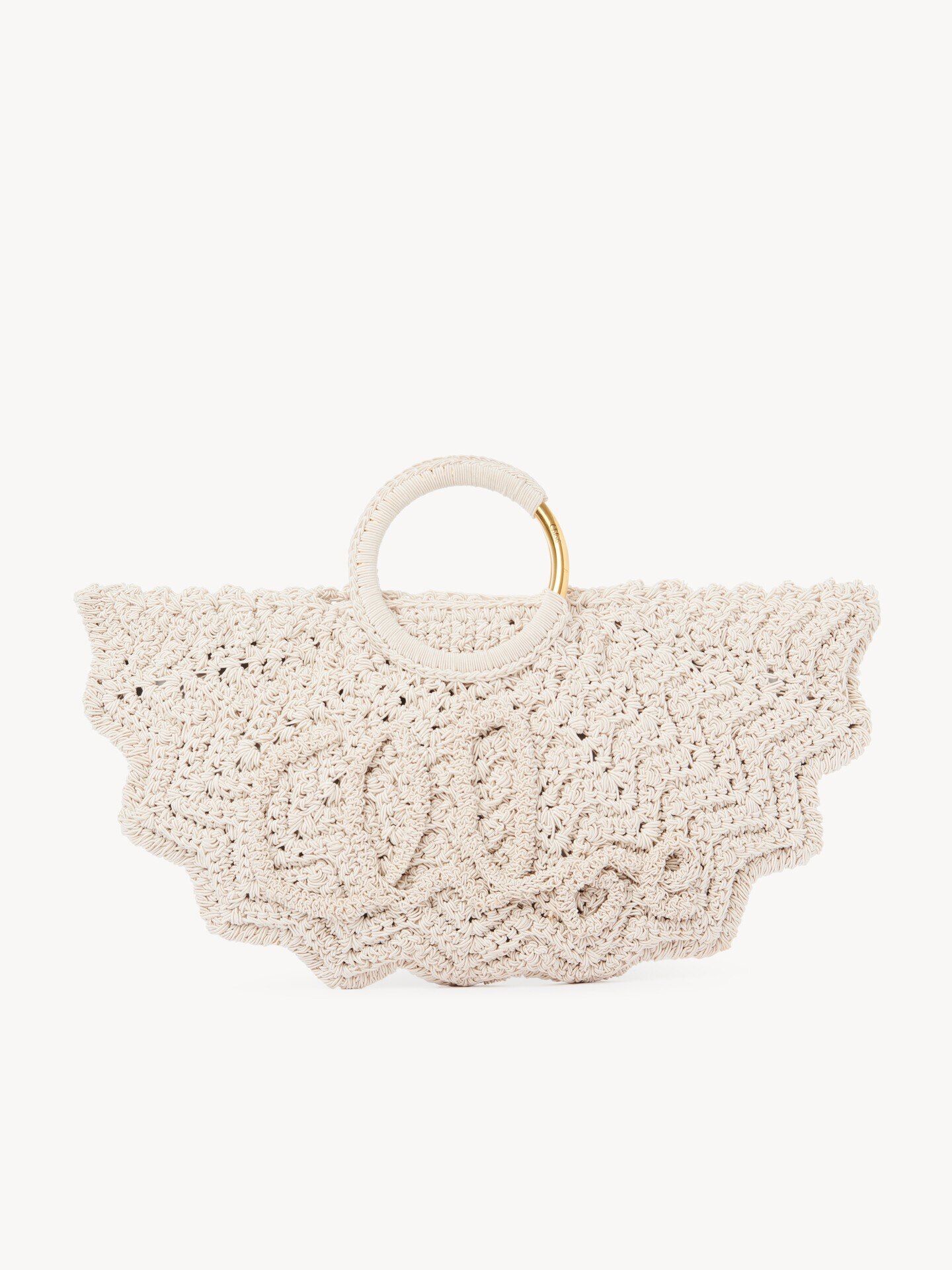 Small Bracelet Paravent tote bag in crochet - 1
