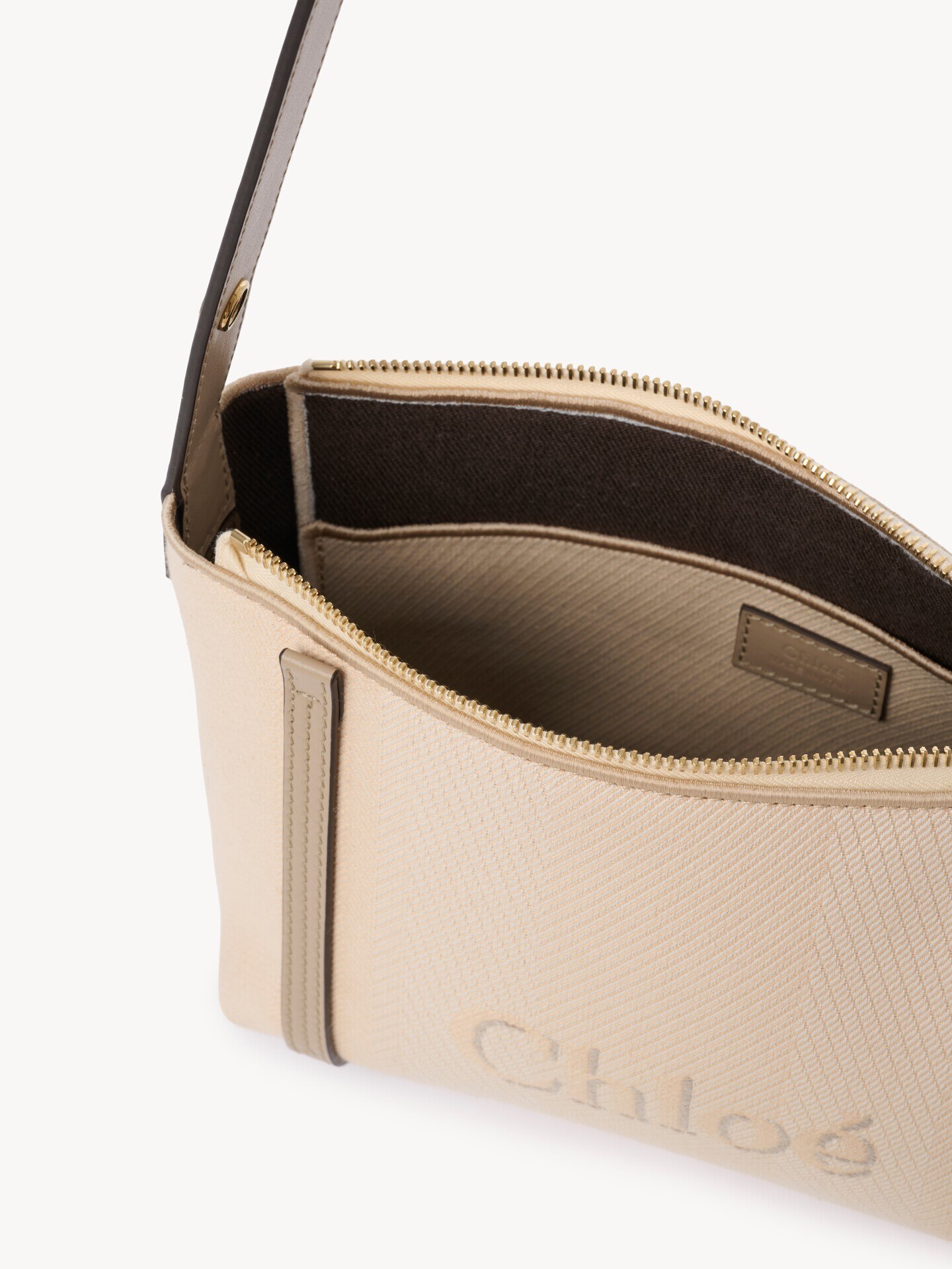 Chlo&eacute; Carry shoulder bag in canvas - 9
