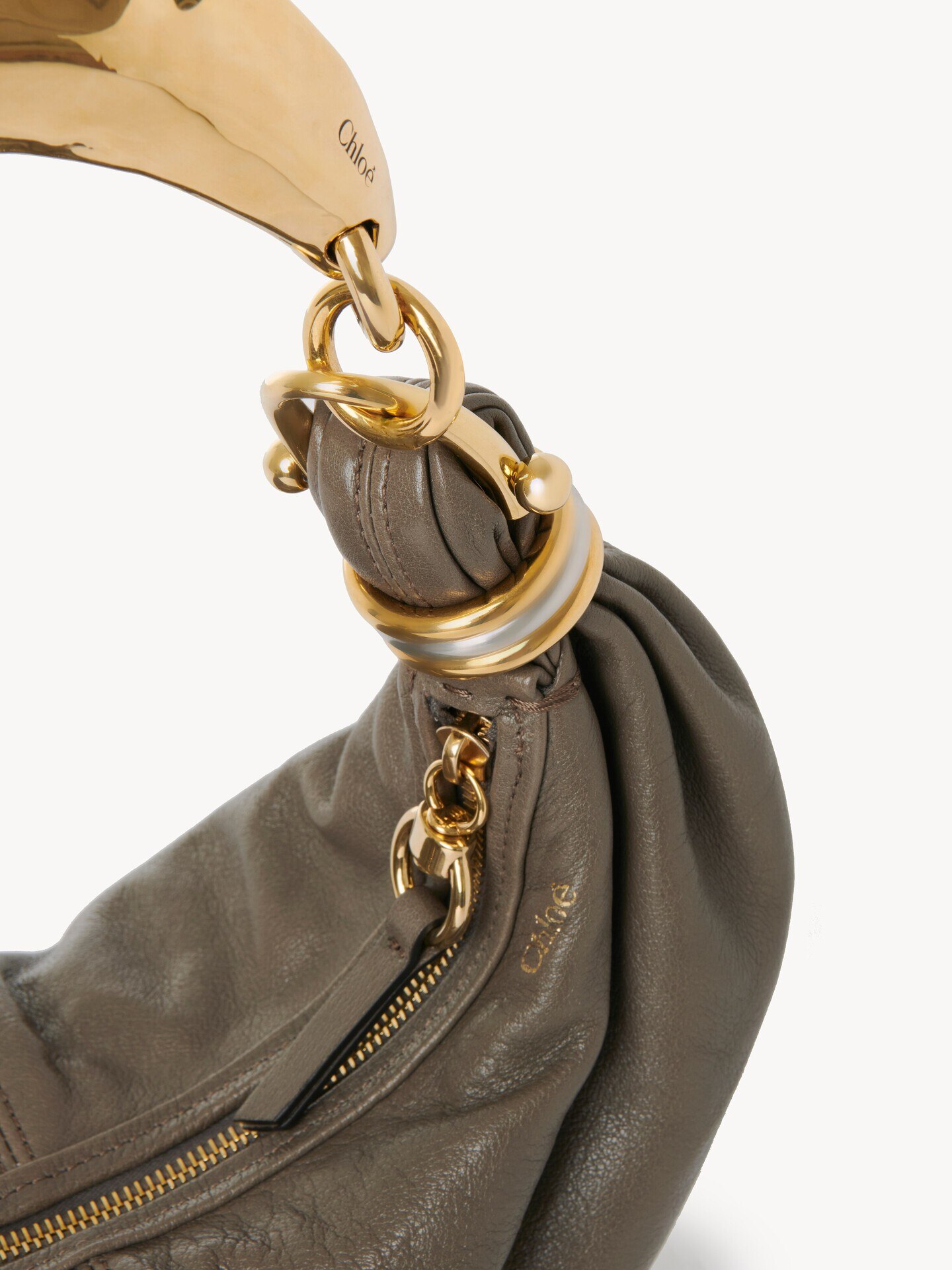 Bolso hobo Bracelet peque&ntilde;o de cuero granulado - 7