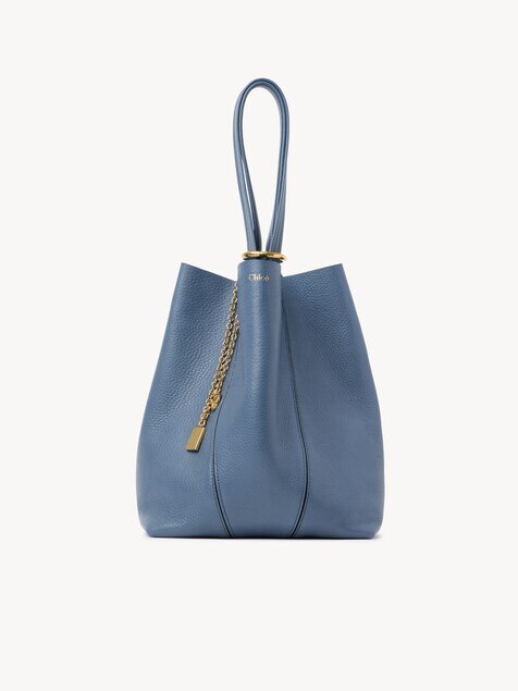 Chlo&eacute; Spin tote bag in grained leather