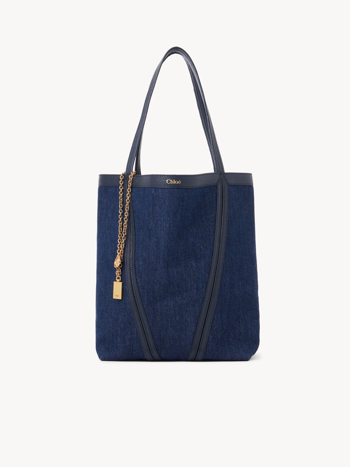 Chloé Spin tote bag in denim - 2
