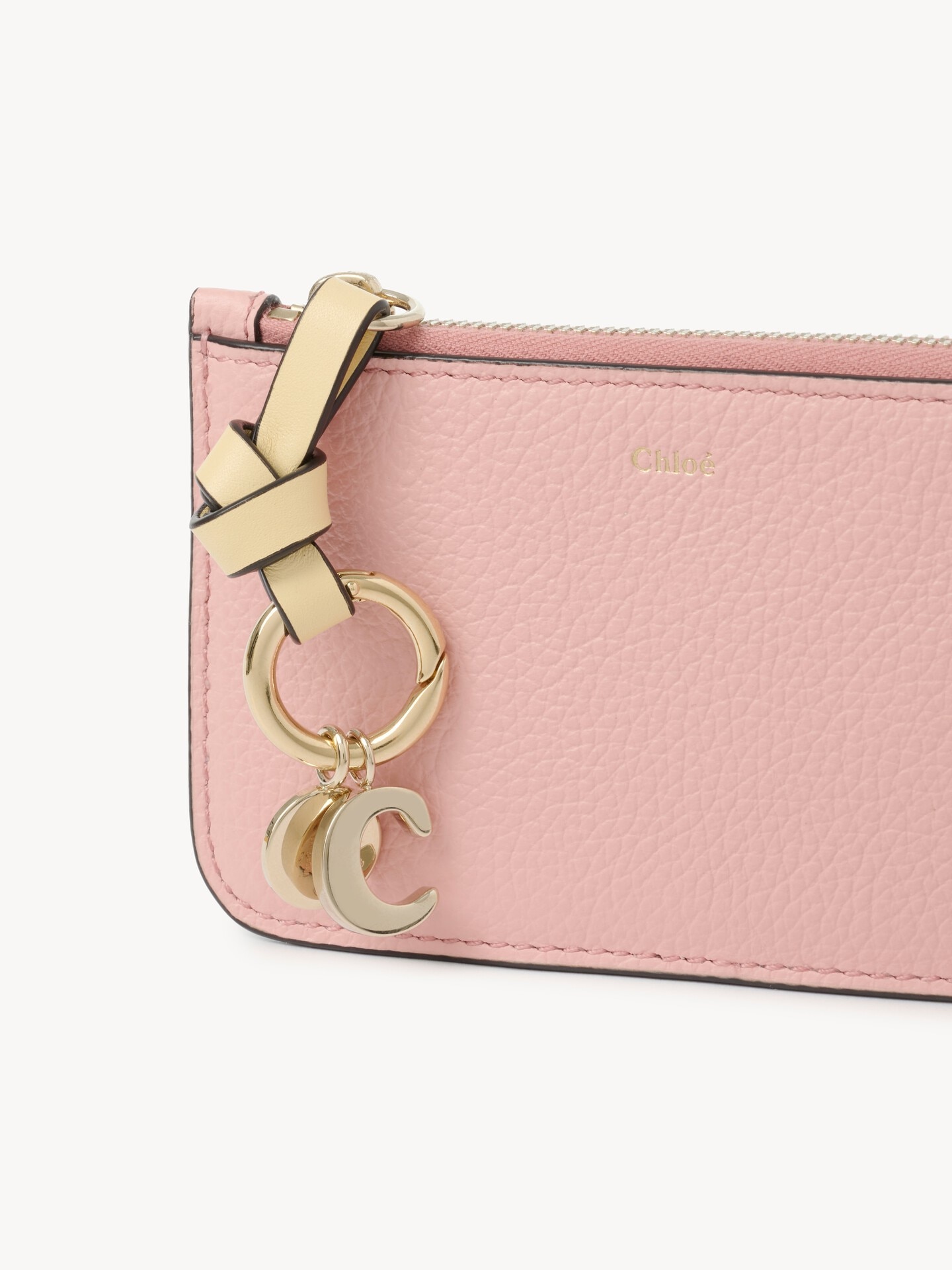 Alphabet wallet in grained leather - 6