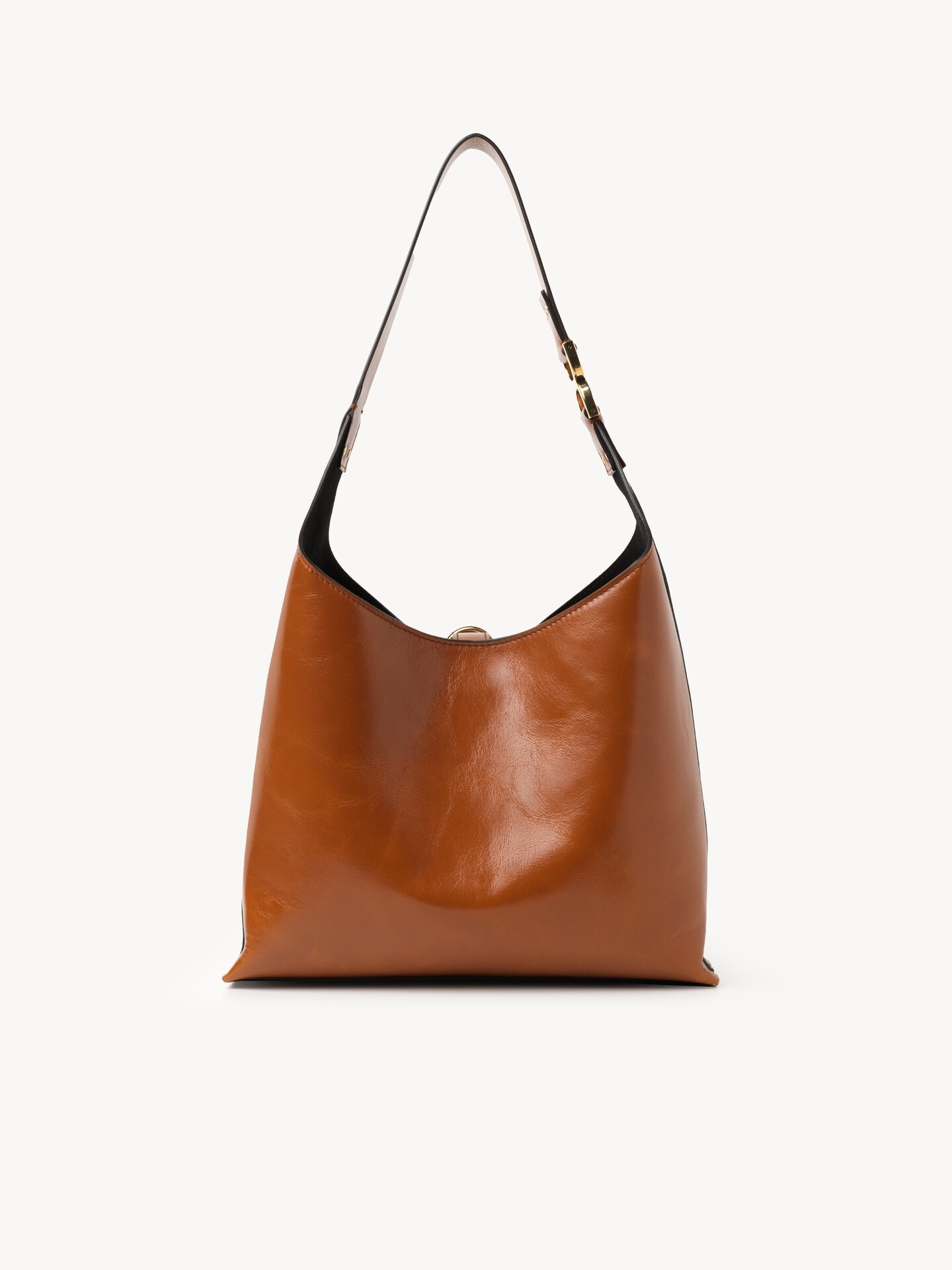 Small Marcie hobo bag in shiny leather - 5