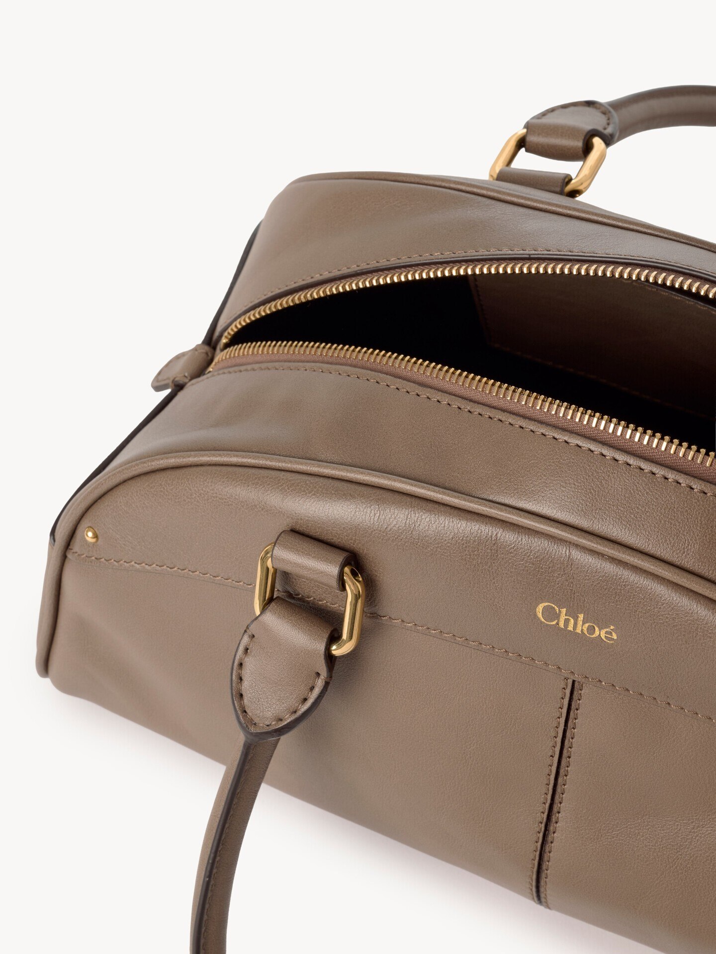 Bolso bowling Chlo&eacute; de cuero suave - 6