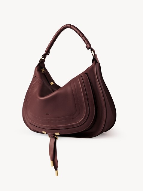 Bolso de hombro Marcie de cuero suave