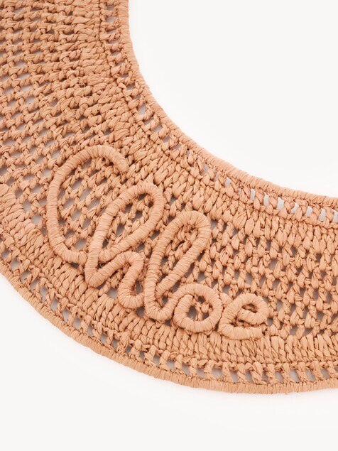 The Chlo&eacute; Raffia visor