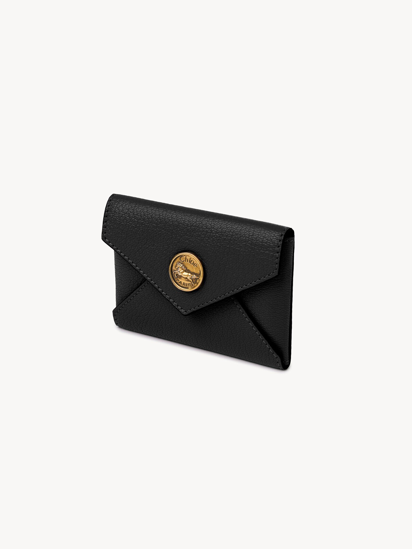 Envelope card holder in grained leather - 3