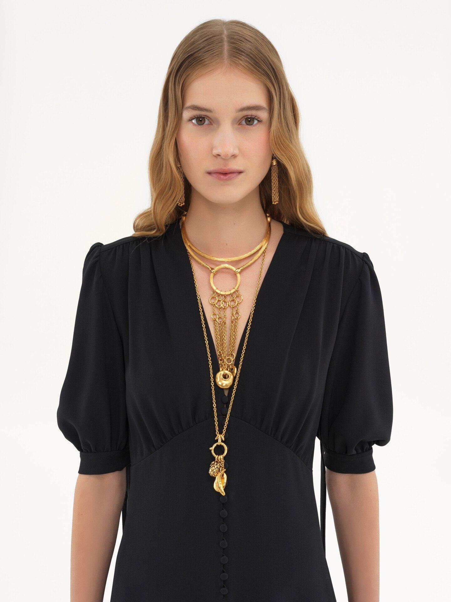 A-line dress in crêpe - 6