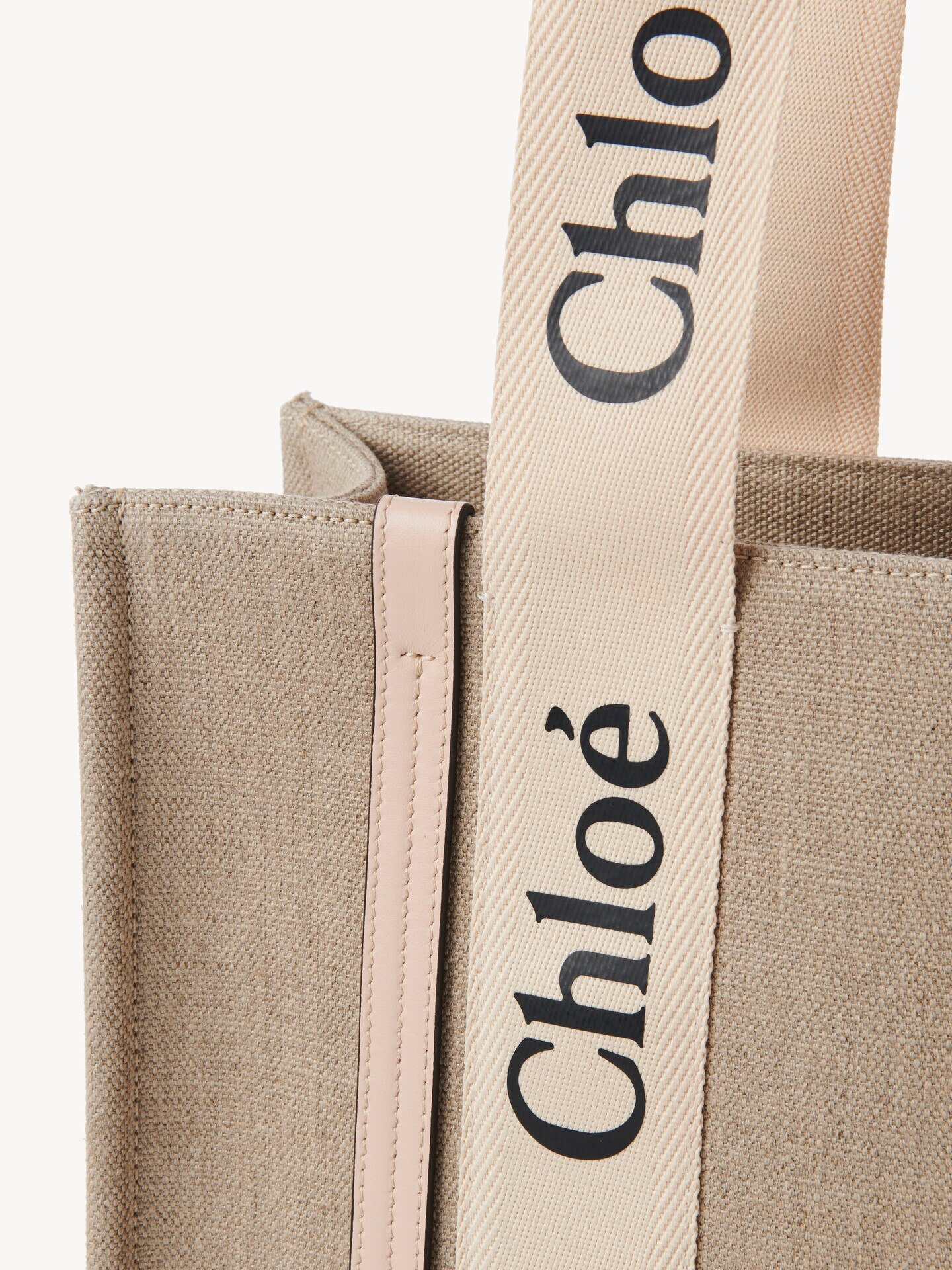 Woody tote bag in linen - 9