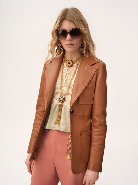 Chaqueta de sastre de cuero