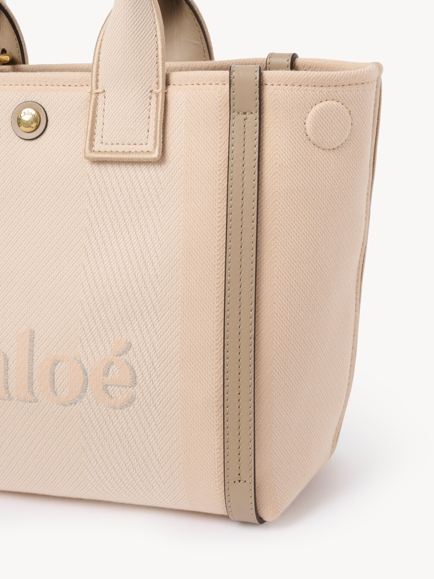 Small Chloé Carry tote bag in canvas - 7