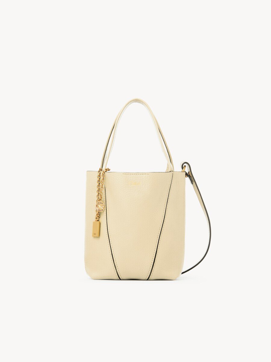 Small Chlo&eacute; Spin tote bag in grained leather - 1