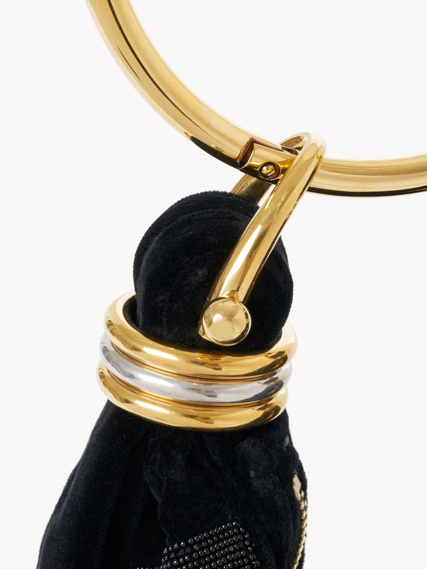 Mini Bracelet Hobo bag in suede leather - 6