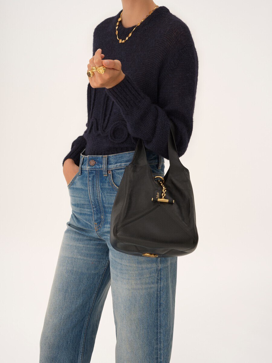 Small Chlo&eacute; Balloon bag in grained leather - 3