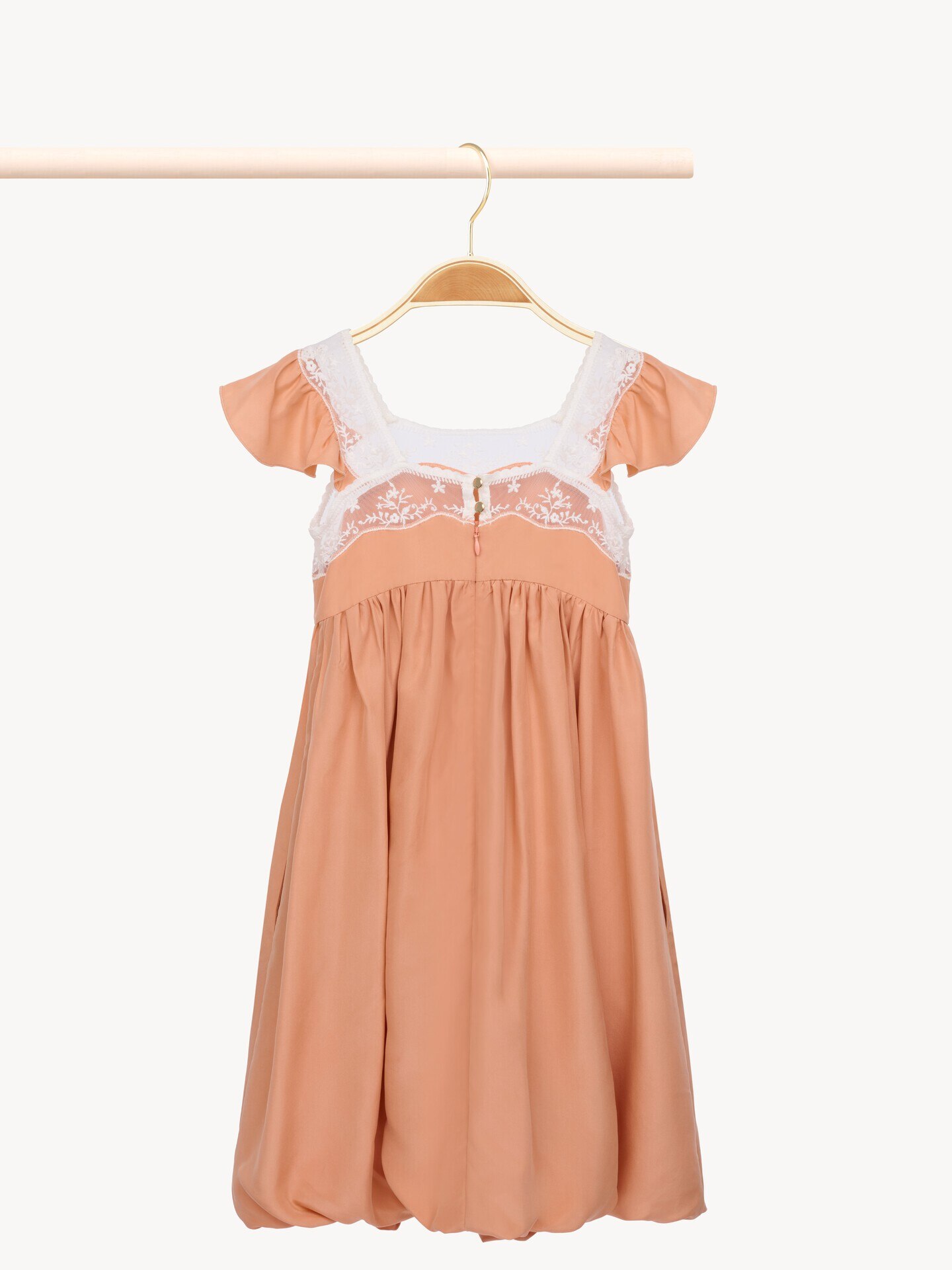 Vestido de ceremonia de manga corta infantil - 3