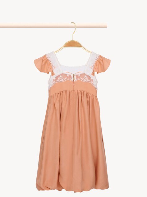Vestido de ceremonia de manga corta infantil