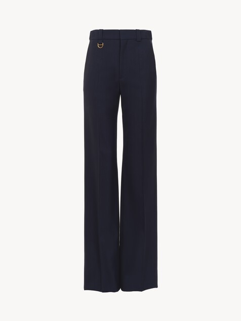 Pantalones de sastre juveniles de lana el&aacute;stica