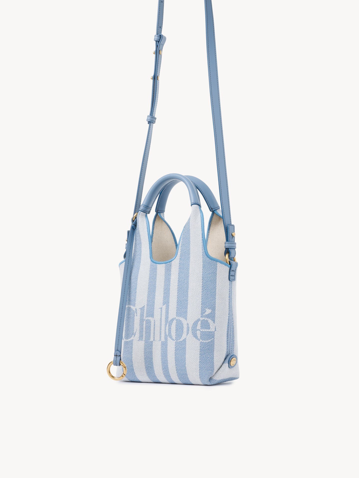 Minibolso tote Chlo&eacute; Stripy de jacquard - 4