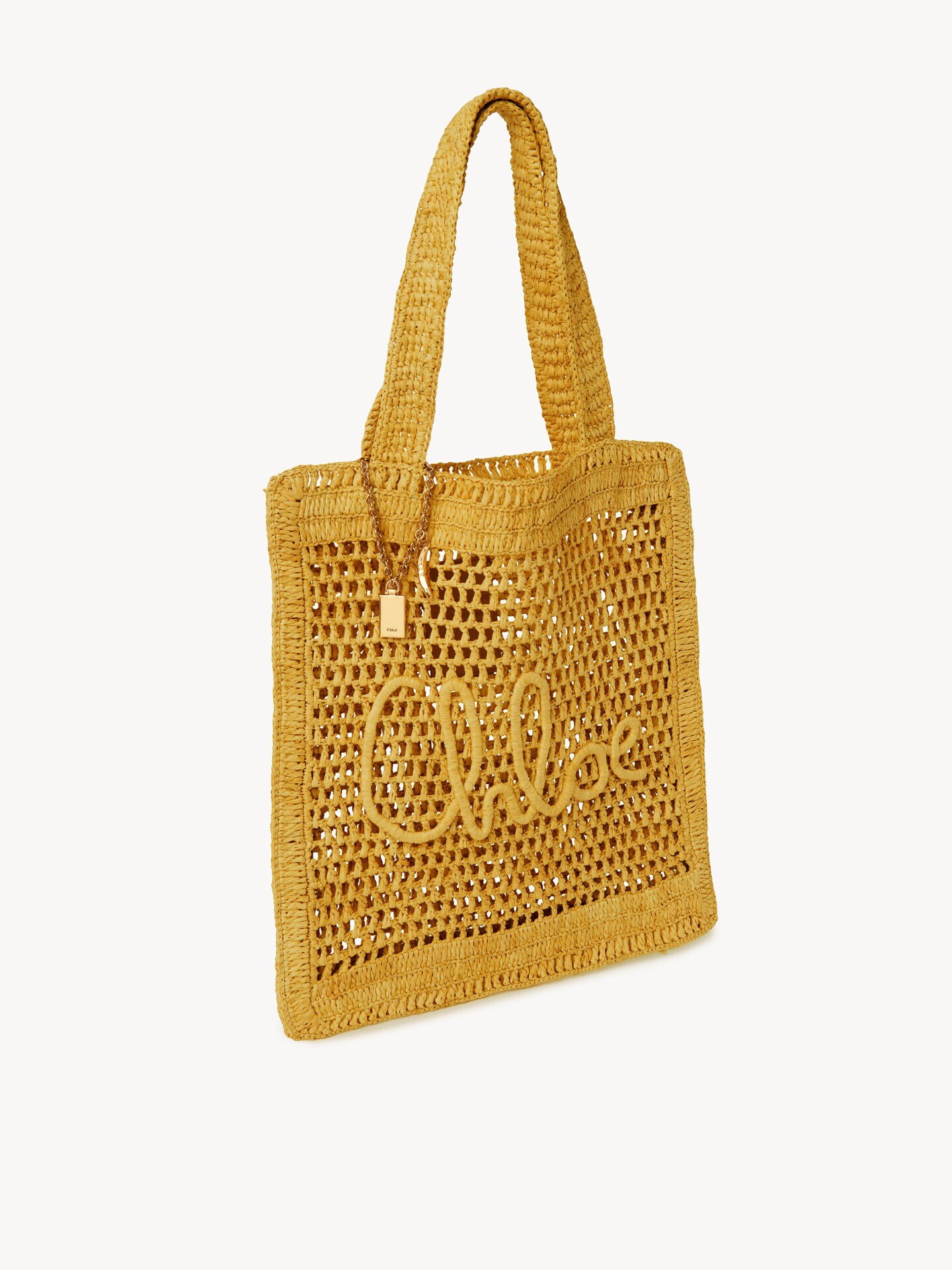 Bolso tote Summer Banana de rafia - 3