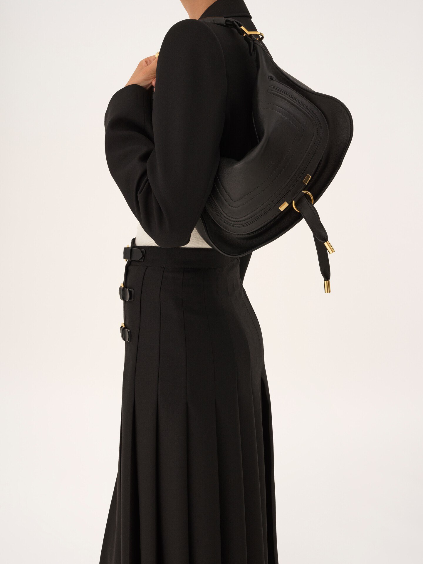 Small Marcie shoulder bag in soft leather - 3