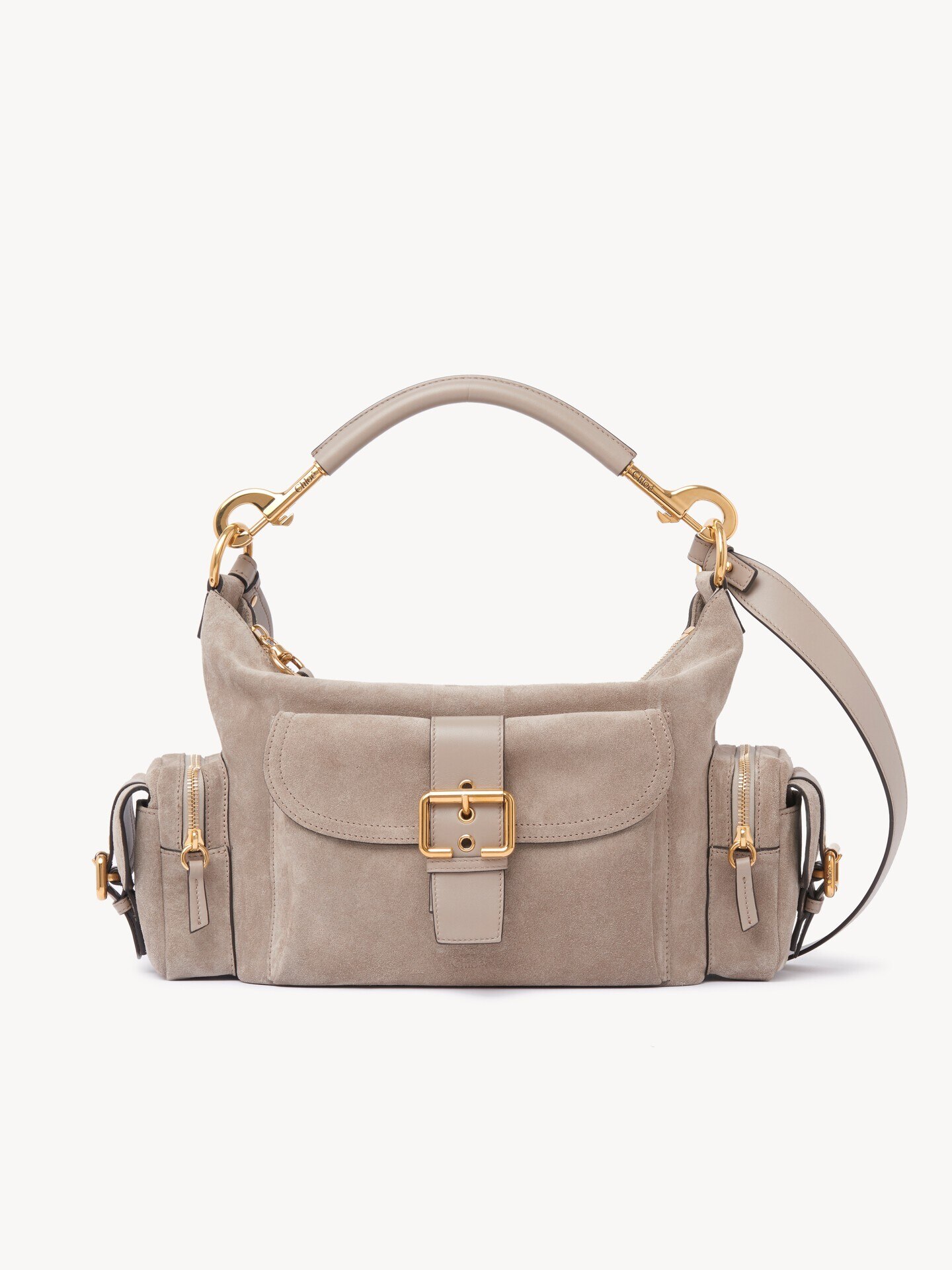 Camera bag in suede leather - 1