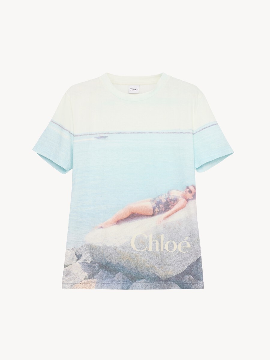 Crew-neck logo T-shirt in cotton jersey - 2
