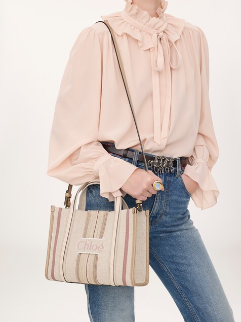 Bolso tote Woody Loop peque&ntilde;o de lona