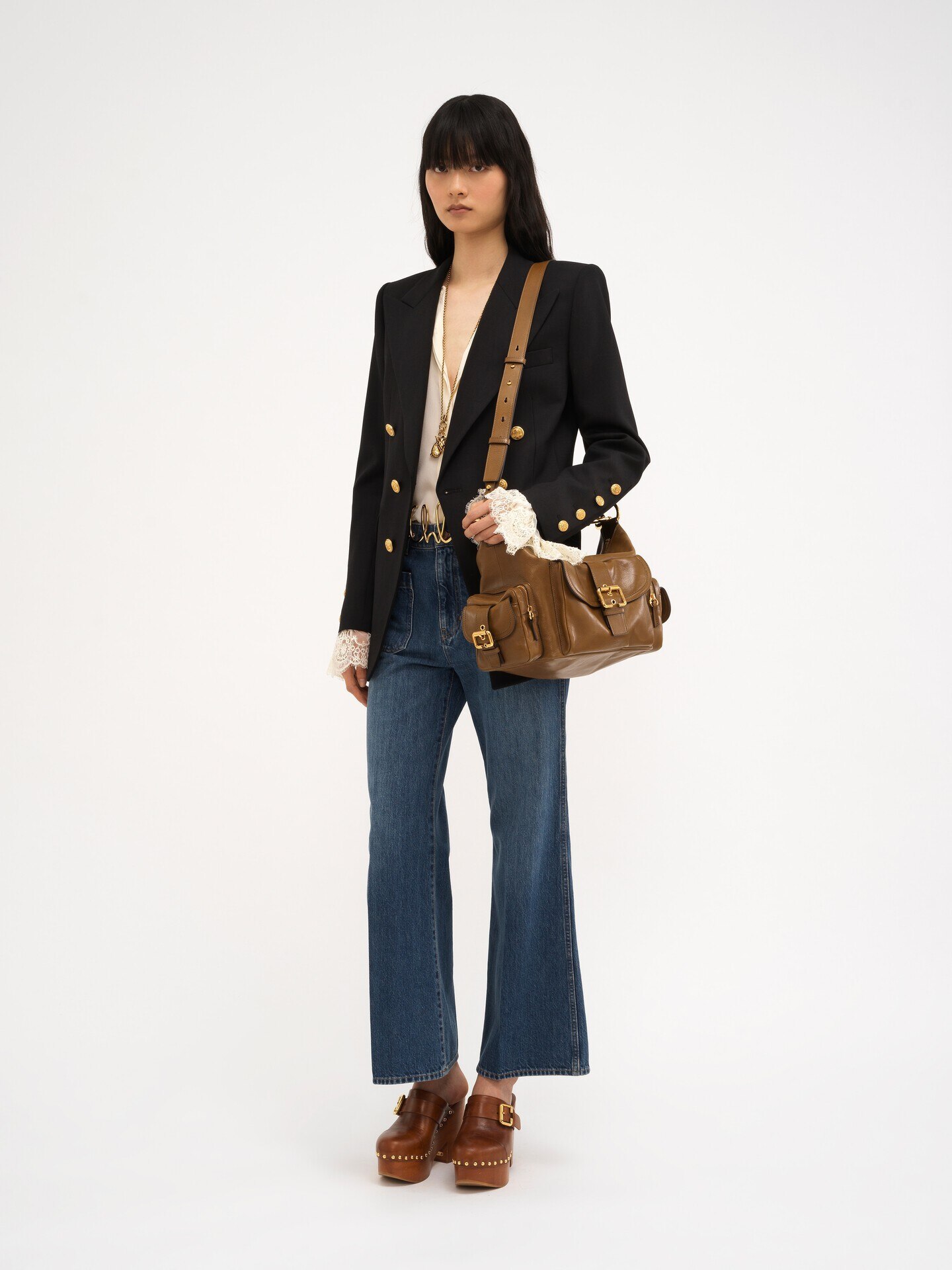 Camera bag in shiny leather - 8