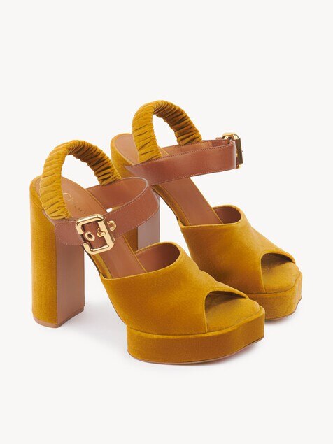 Aria platform sandal