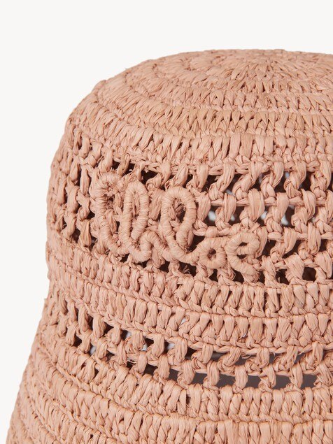 The Chlo&eacute; Sunset bucket hat in raffia