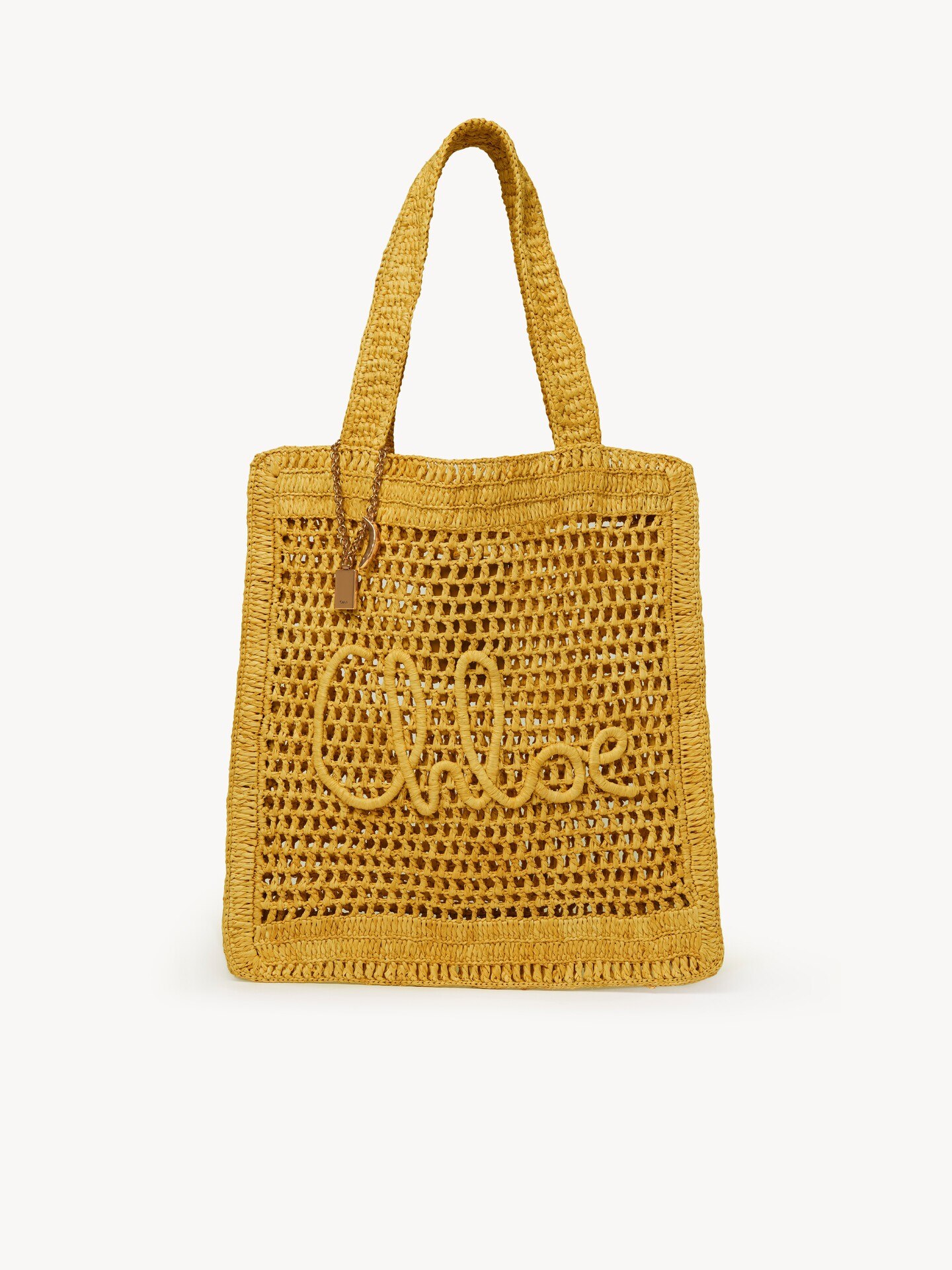 Bolso tote Summer Banana de rafia - 1
