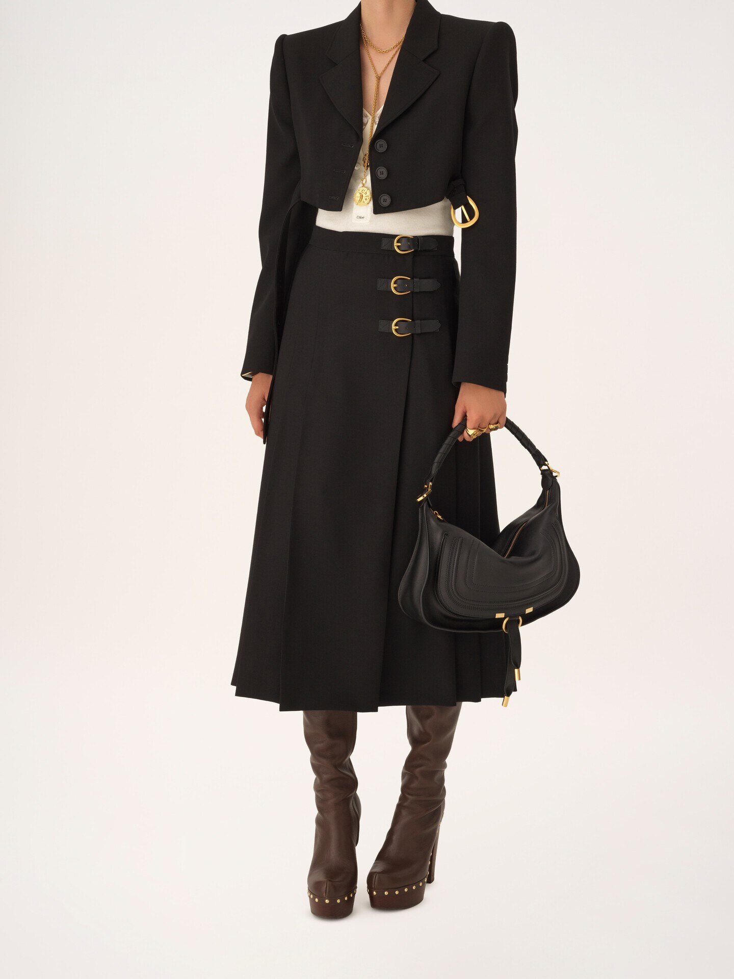 Small Marcie shoulder bag in soft leather - 9