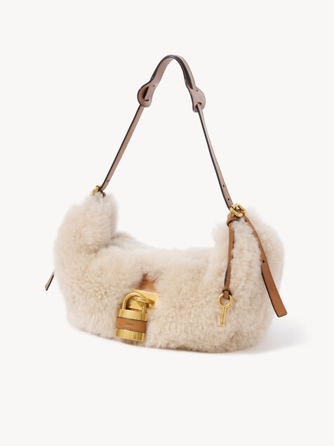 Paddington crossbody bag in shearling