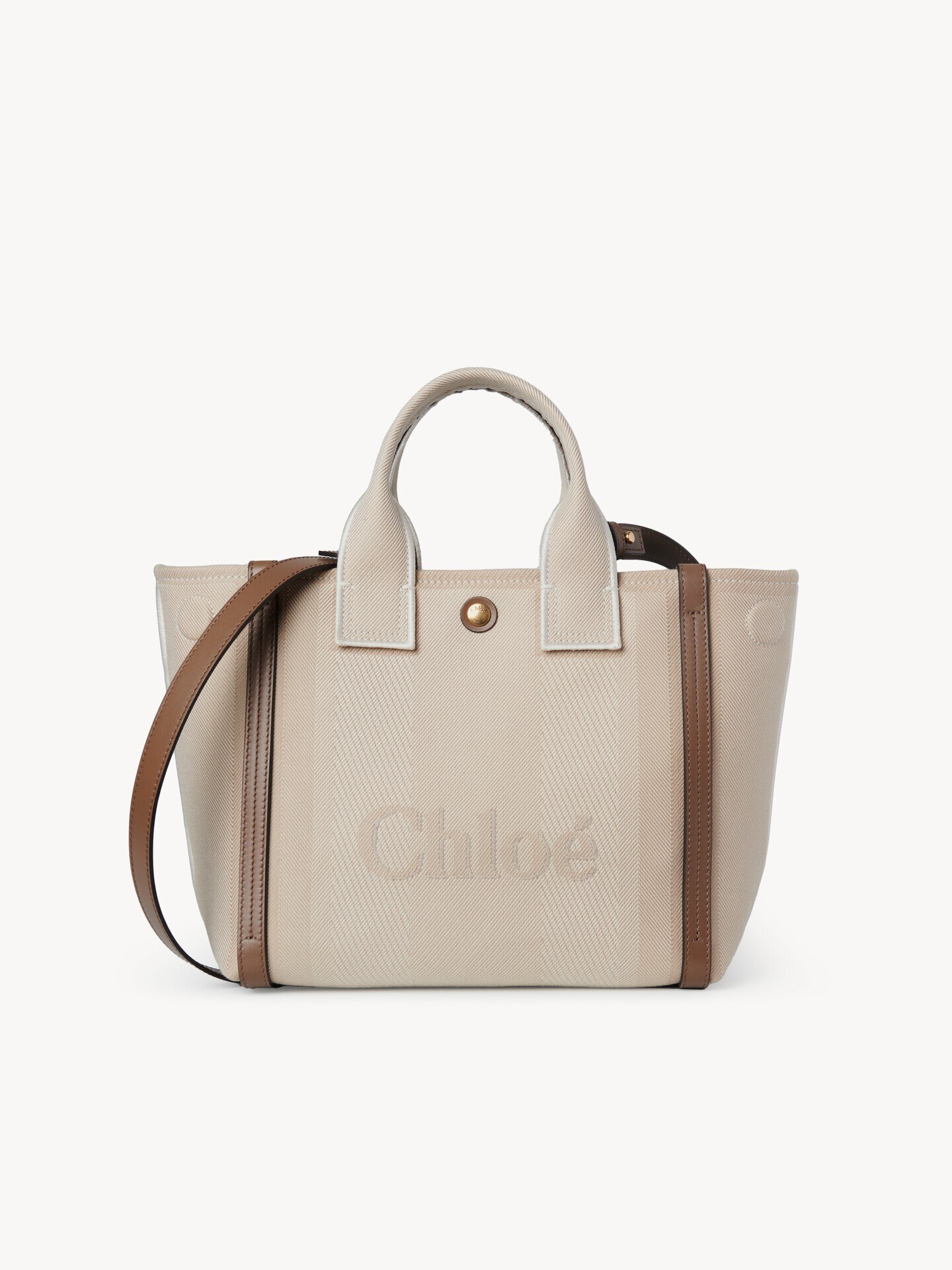 Small Chloé Carry tote bag in canvas - 5