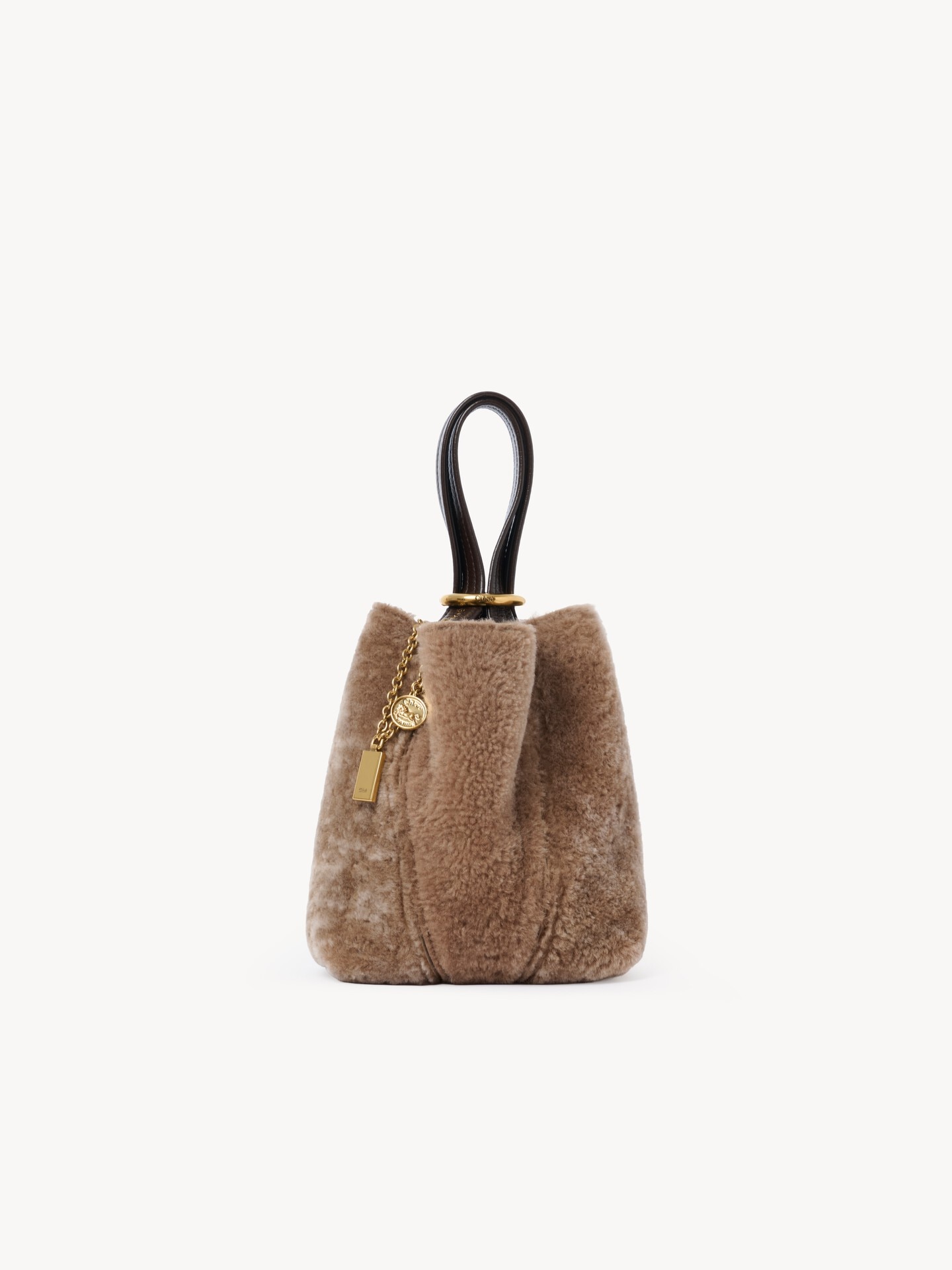 Bolso tote peque&ntilde;o Chlo&eacute; Spin de cuero de borrego - 2