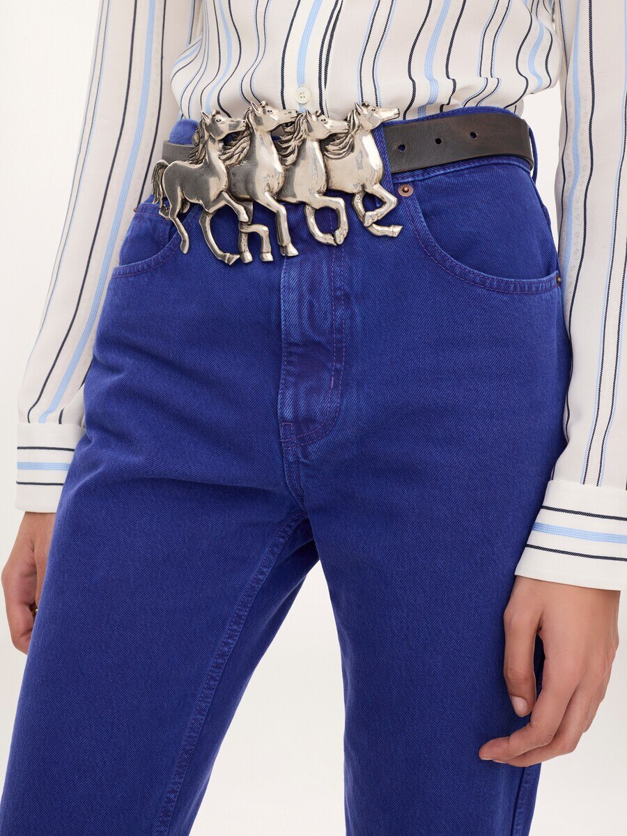 The Chlo&eacute; Running Horses wide belt - 3