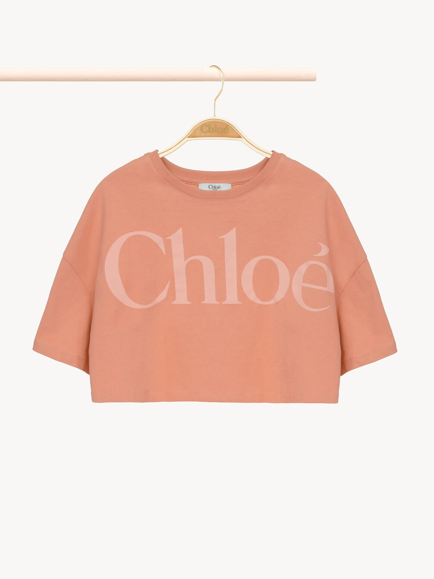 Camiseta cropped con logotipo infantil - 2
