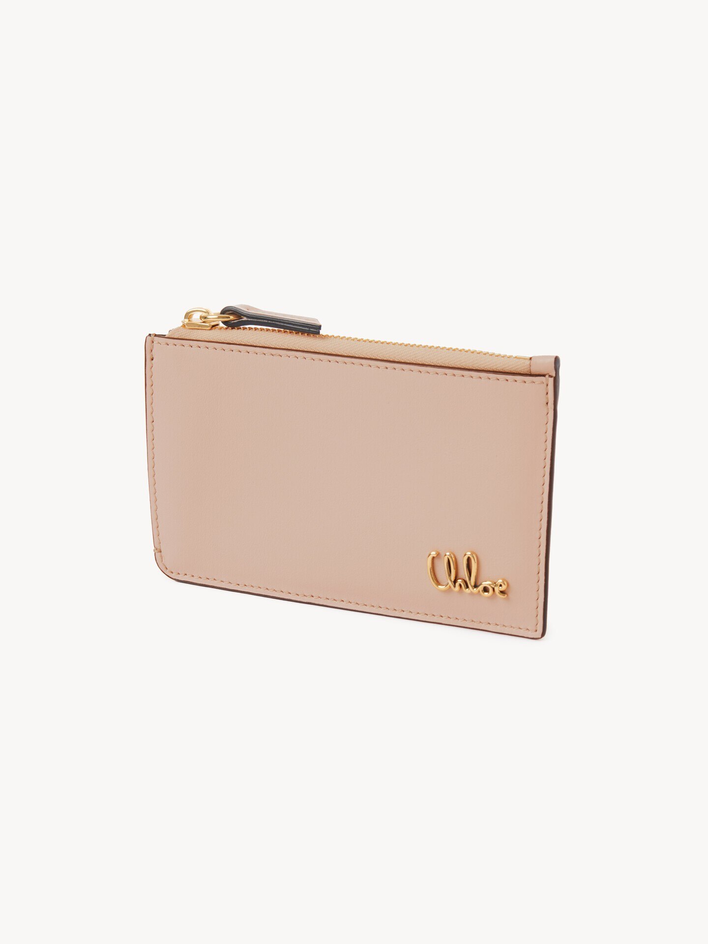 Small Chloé Iconic purse with card slots in grained leather - 4