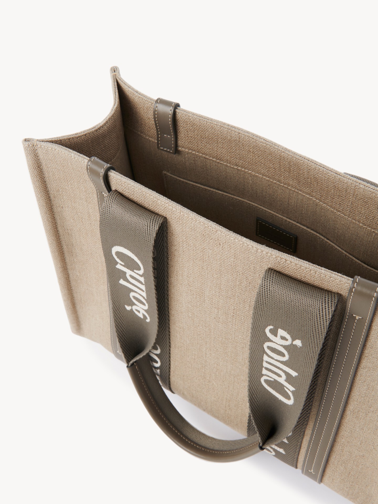 Bolso tote Woody de lino - 6