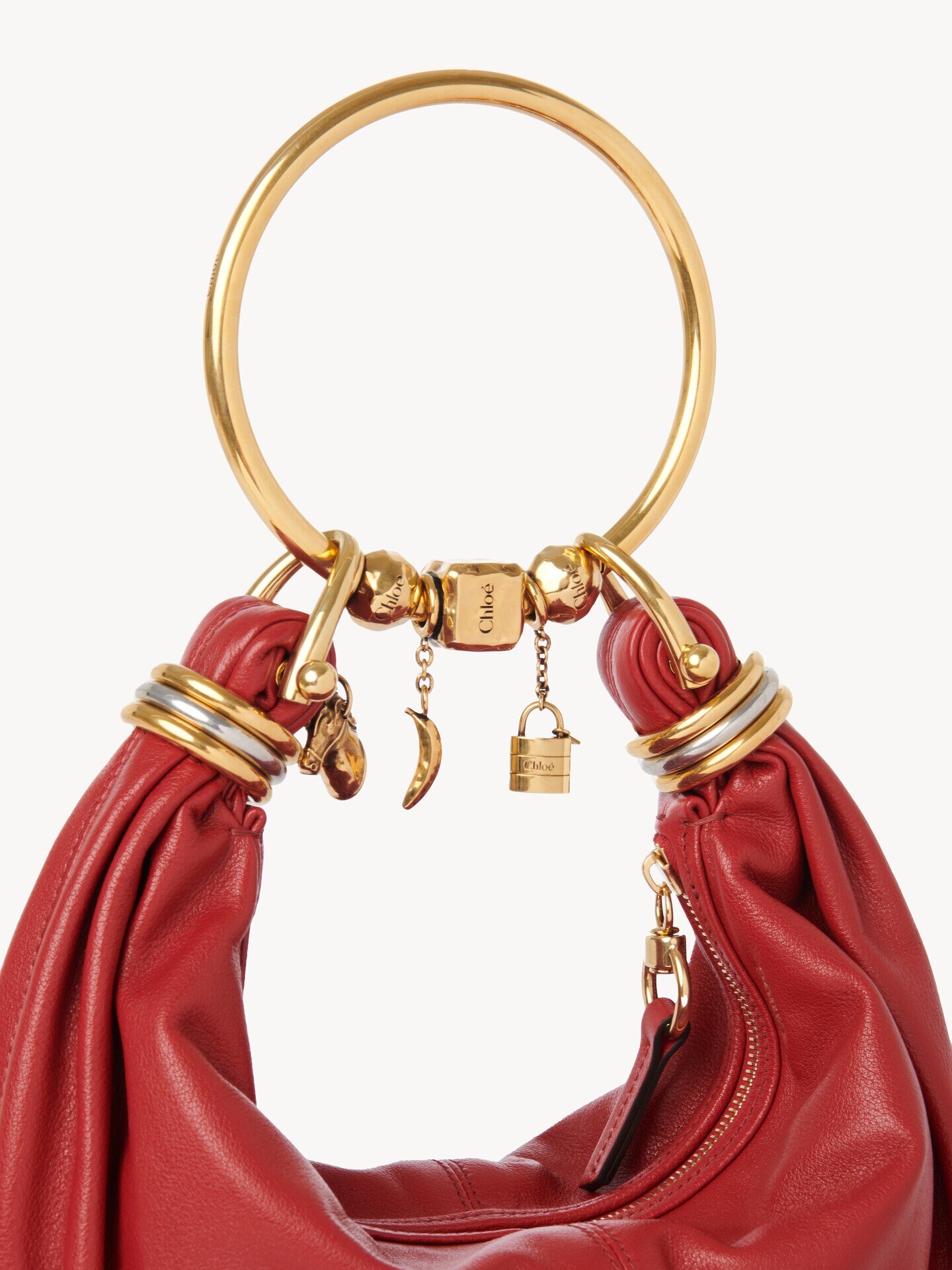 Bolso hobo Bracelet peque&ntilde;o de cuero granulado - 8