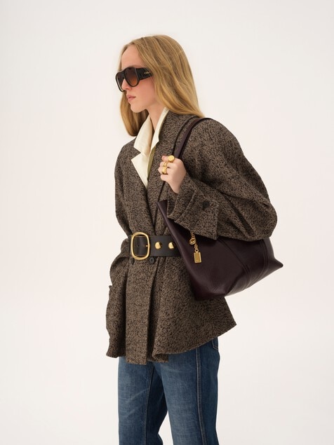 Chloé Spin tote bag in grained leather